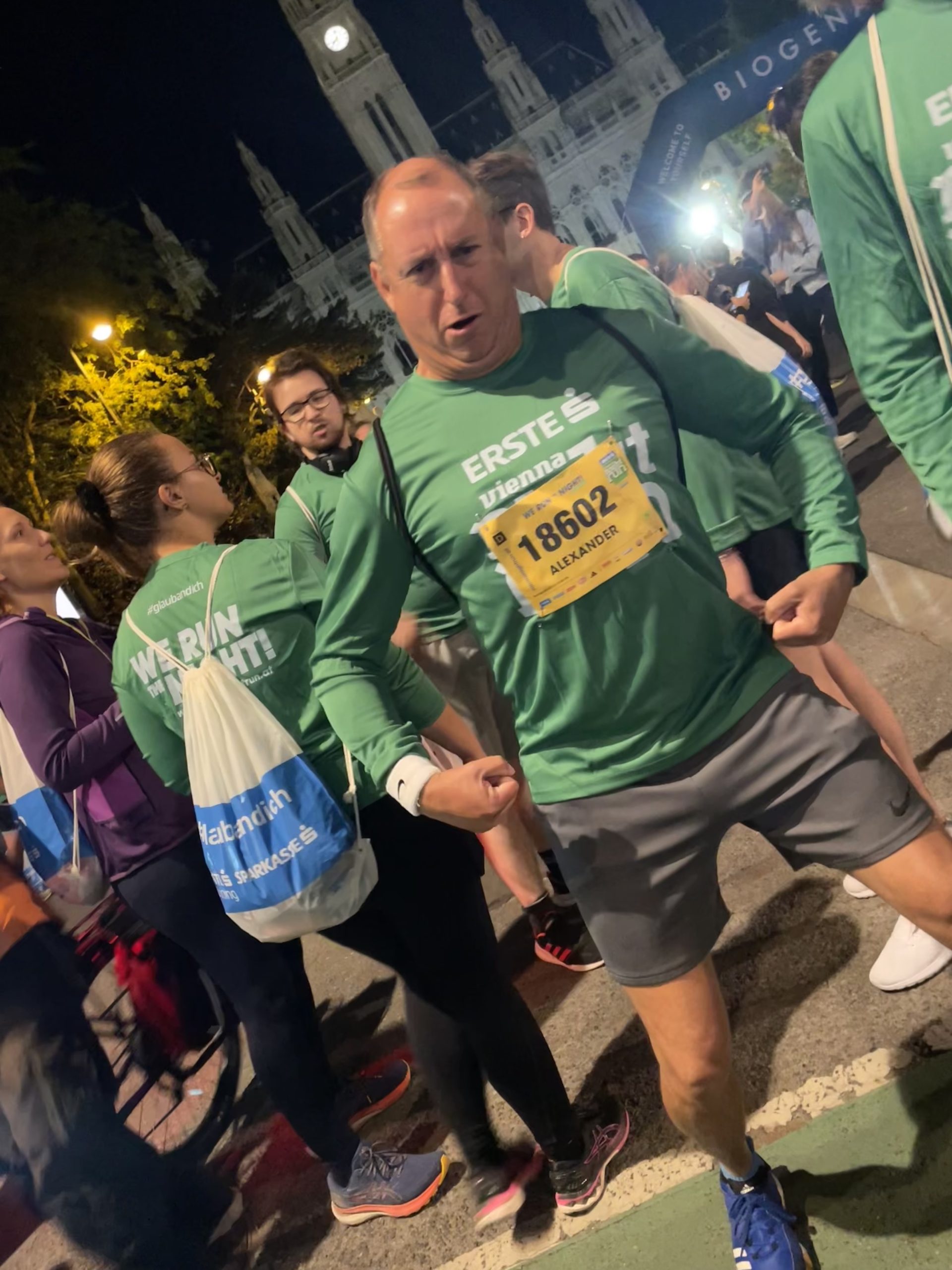 Die "APC Laufenten" beim Vienna Night Run