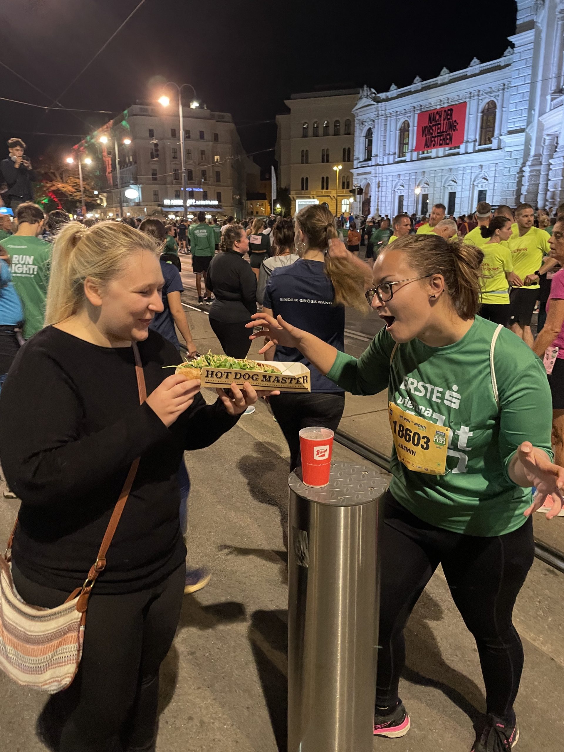 Die "APC Laufenten" beim Vienna Night Run